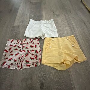 Janie and Jack girls shorts bundle